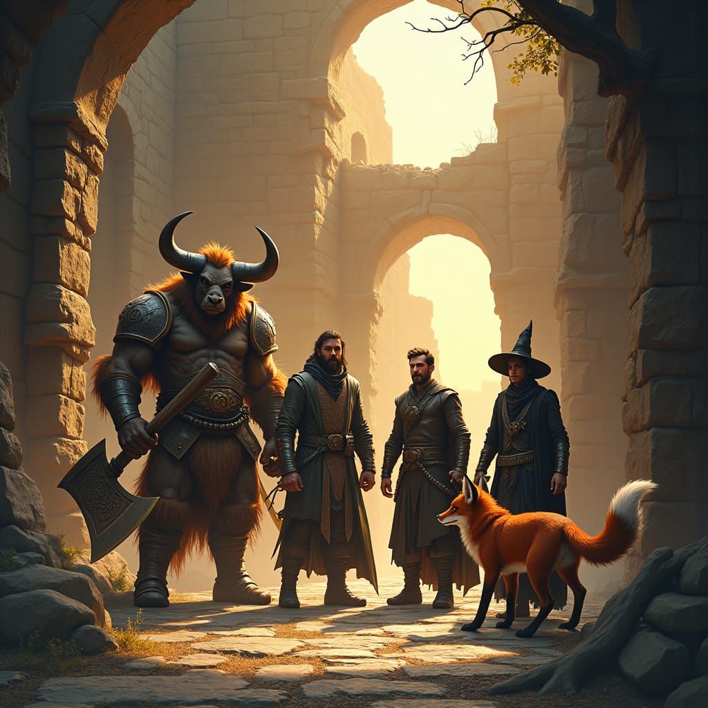 Adventurers Unite in Mystical Ruined Castle