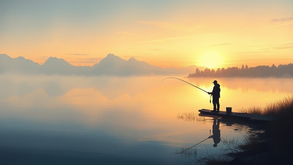 A lone fisherman