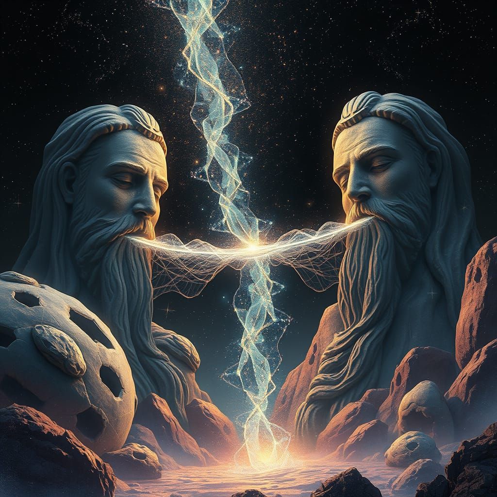 Stardust Bridge in Futuristic Landscape