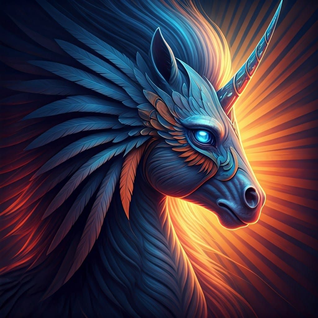 Majestic Pony in Hyperrealistic, Expressive Style