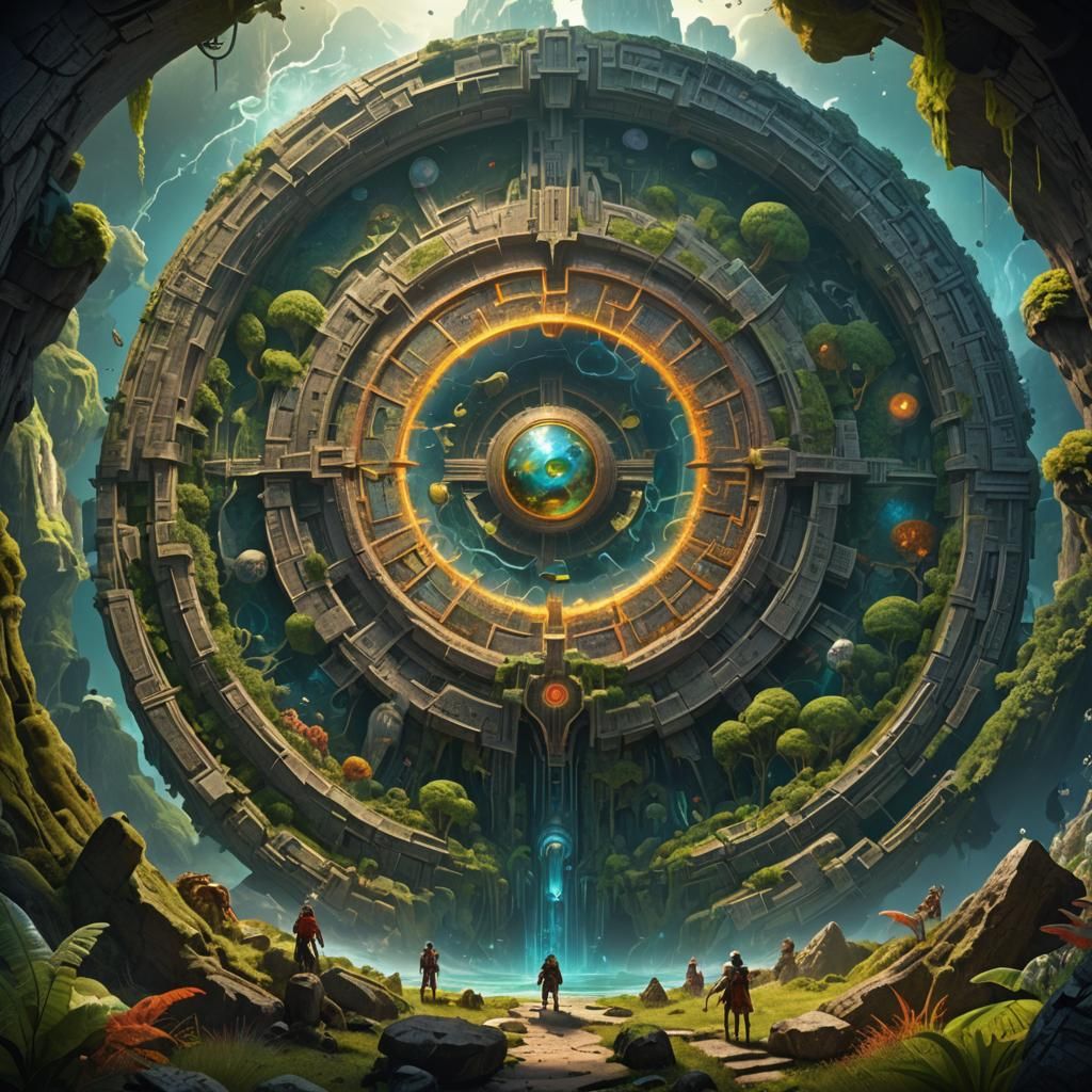 Colorful Ambient Light Reveals Hollow Earth