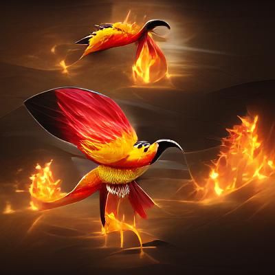 Legendary Fire Bird: Moltres in Flight