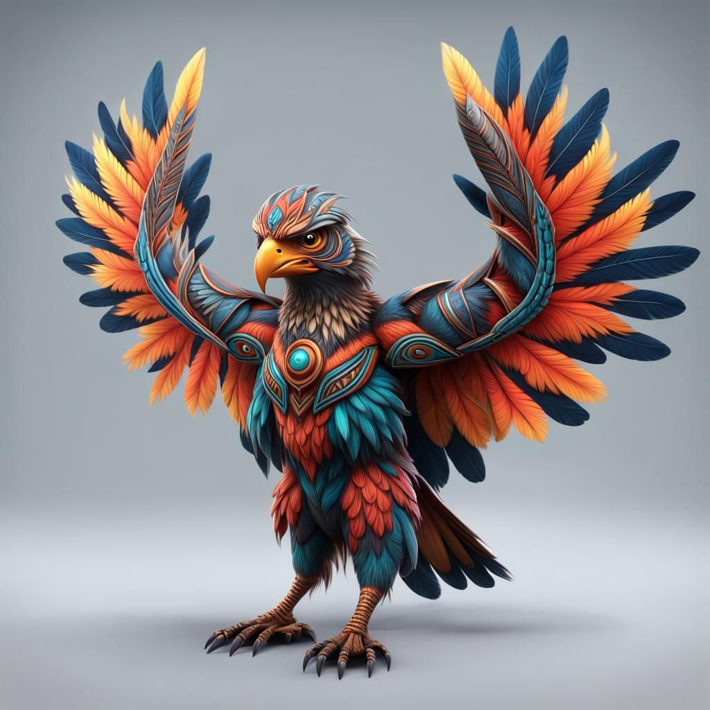 A tribal spirit bird