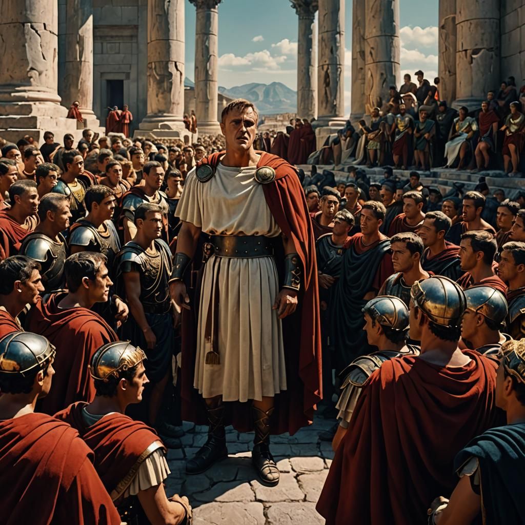 Brutus' Speech to Romans: Expressionist Glamour Photography