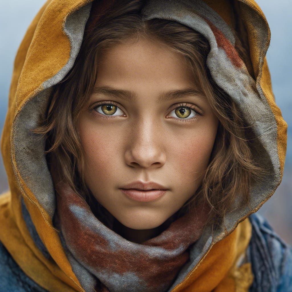 Beautiful Girl: Professional Color Portrait