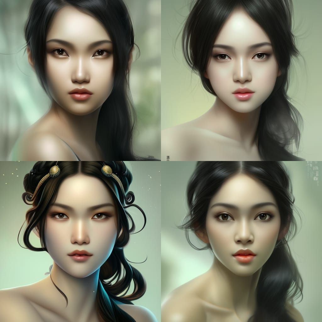 Goddess Mylasha Asin: Hyperdetailed 3D Portrait