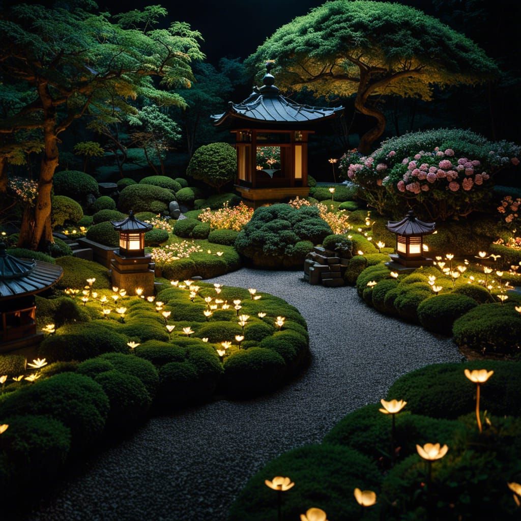 Enchanted Japanese Moon Garden in Bloom