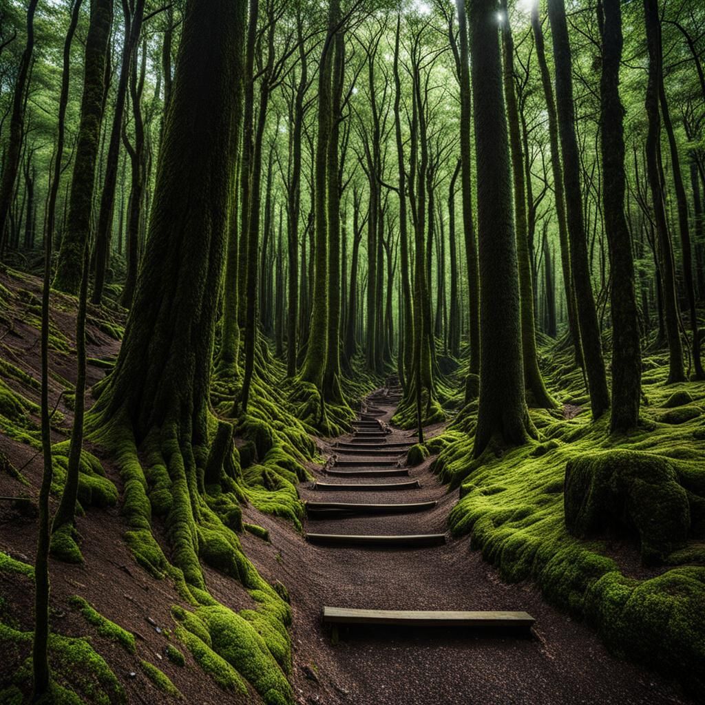 Aokigahara is also known as "Suicide Forest" or the "Sea of ...