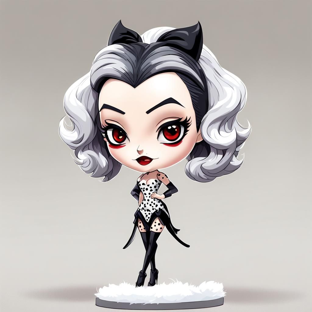 Chibi Cruella De Boop!
