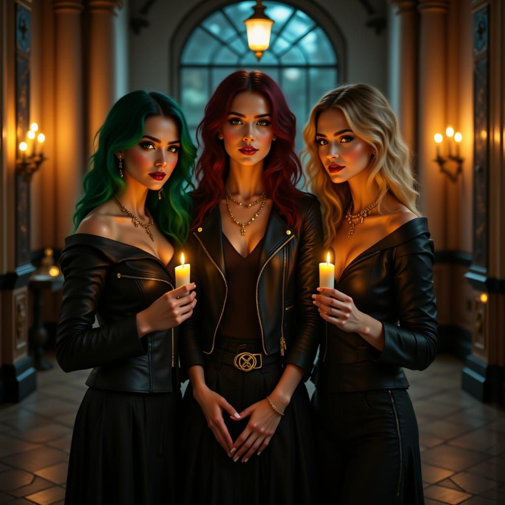 Sisters of Enchanted Magic in Victorian Elegance