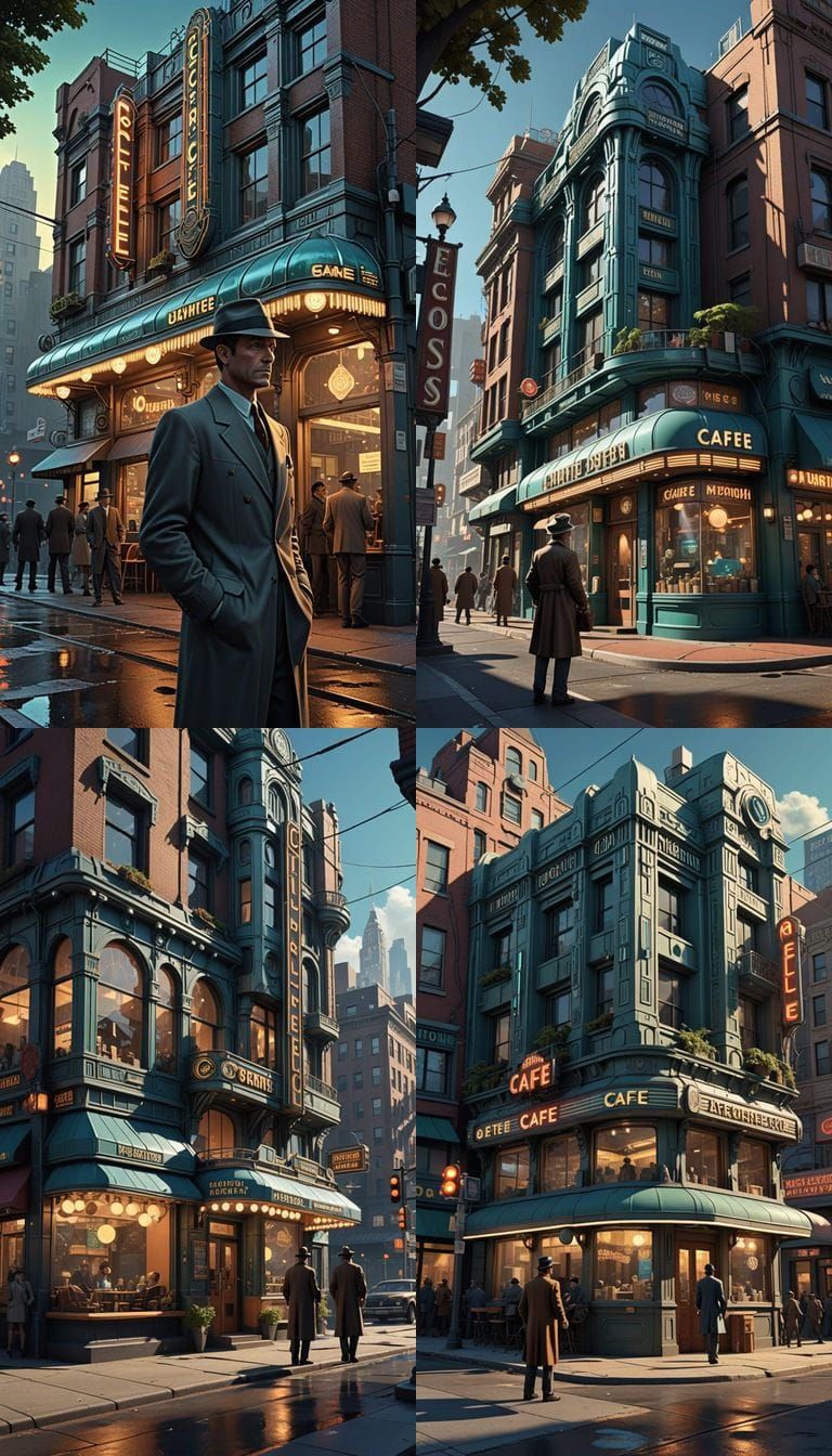 Sleuth in a Gilded Age Metropolis, Art Deco Style