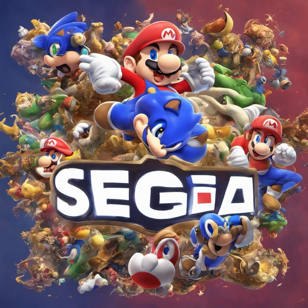 Nintendo Sega Logo Fusion: Detailed Concept Art