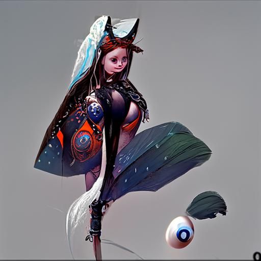 Charming Fantasy Character with Expressive Eyes