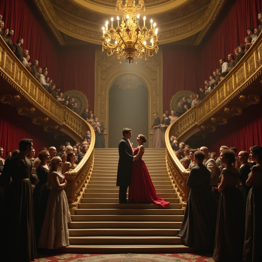 Ethereal Opera Scene in Baroque Style