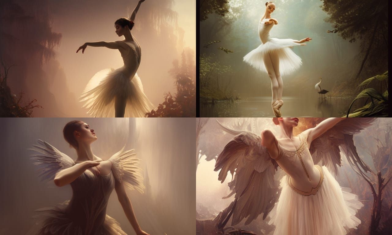 Dark Fantasy Swan Lake Ballet in 8k Resolution