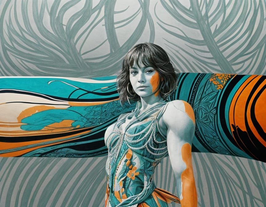 Olive Groves Embrace Humanity: Lithograph Art