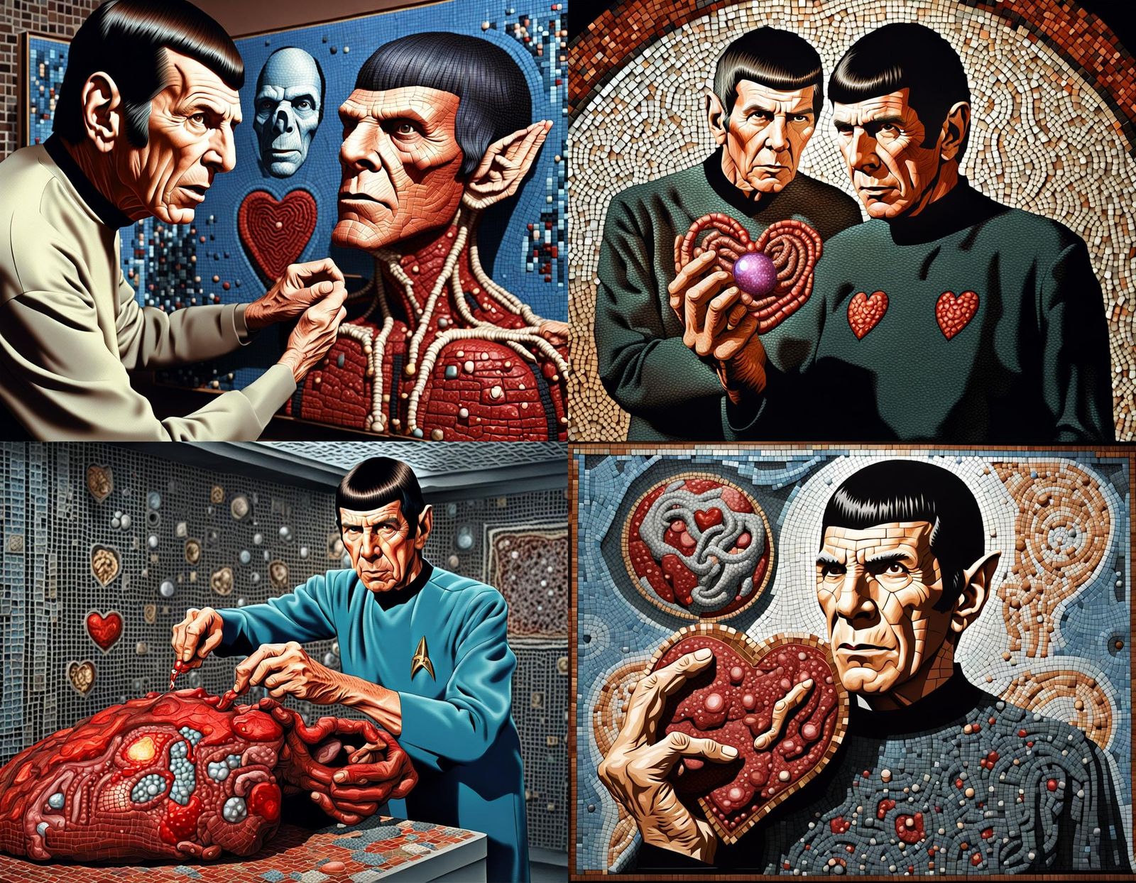 Spock's Whimsical Heart Extraction: A Mosaic Horror