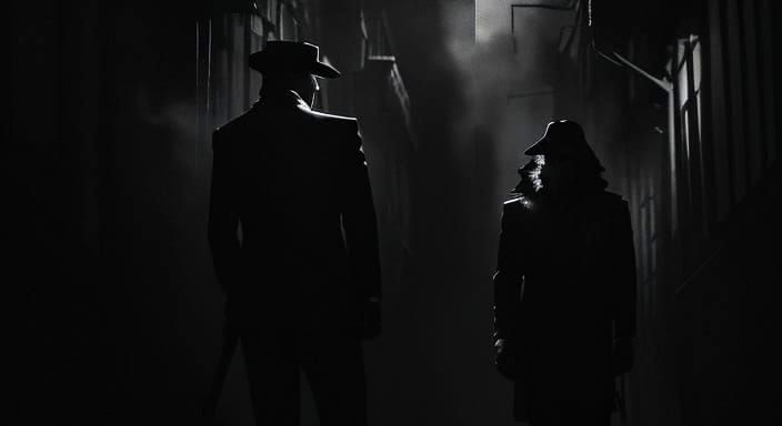 Suspicious Character in Shadowy Alley