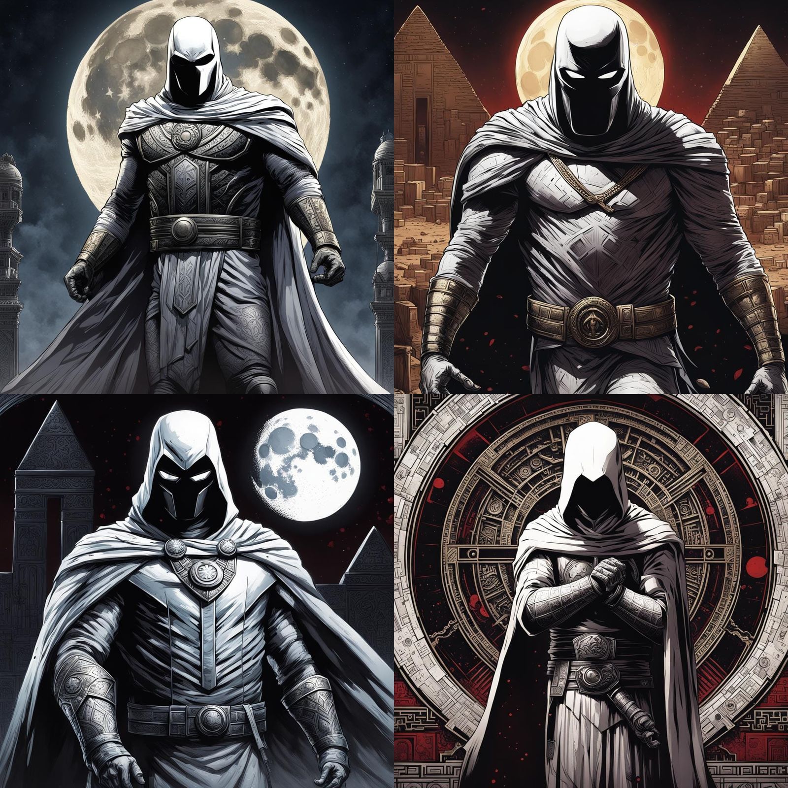 Mystic Moon Knight and Khonshu in Egypt