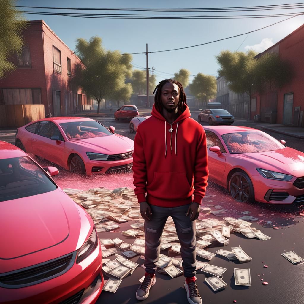 Black Man With Dreads in Designer Hoodie