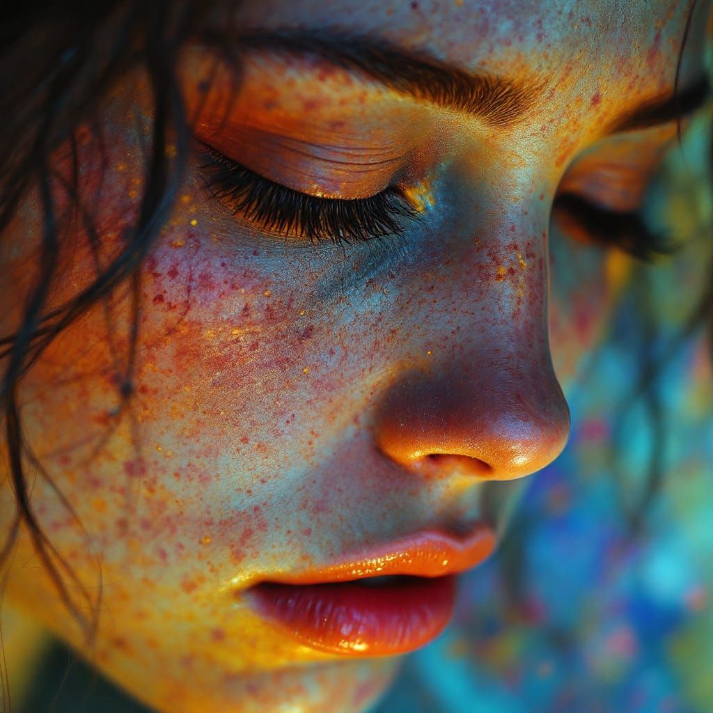 Hyperrealistic Portrait: Pain and Relief