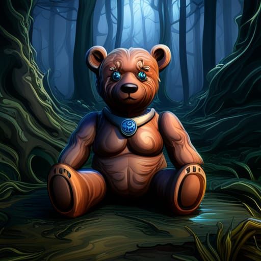 Celtic Plaid Teddy Bear Fantasy Concept Art