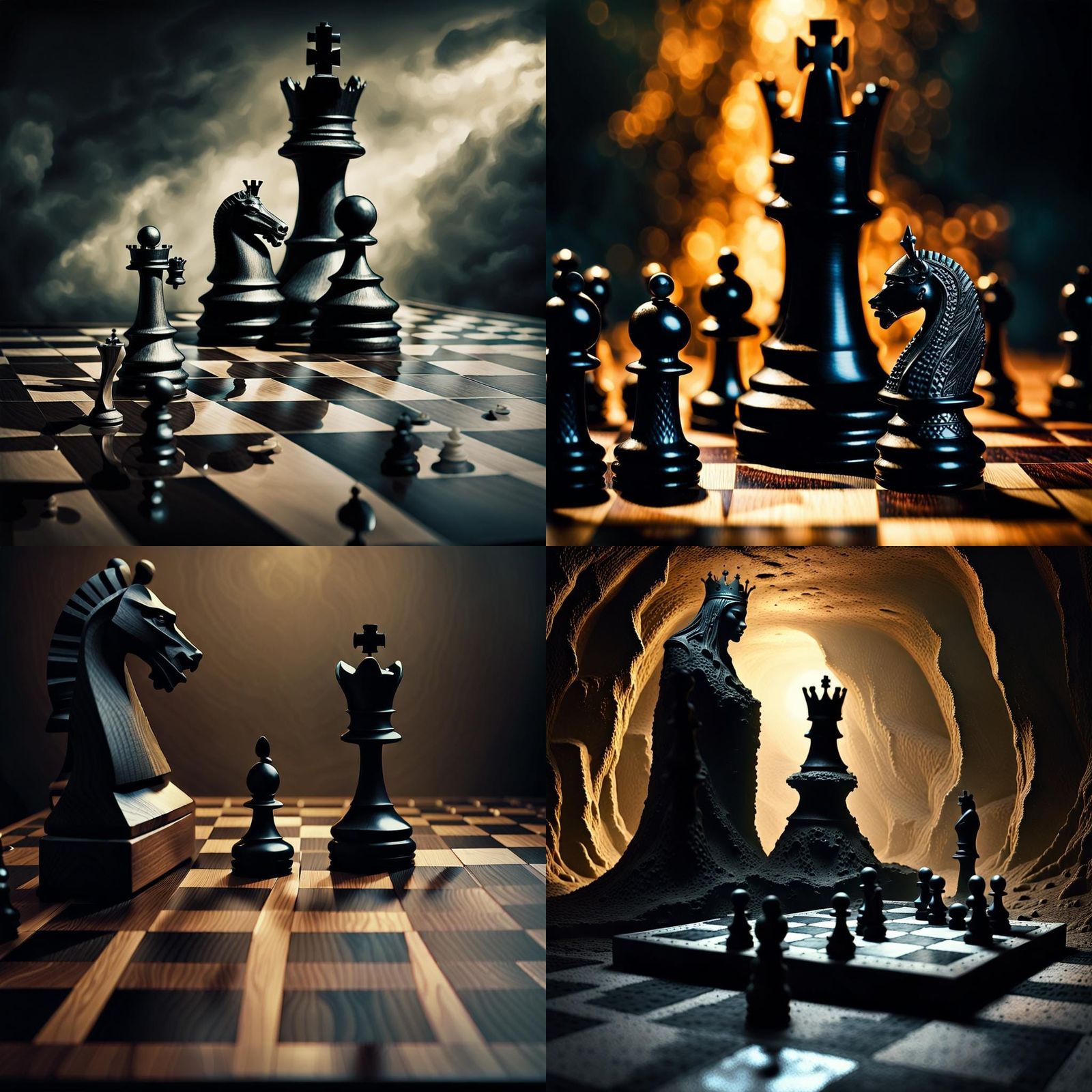 Black Chess King's Victory