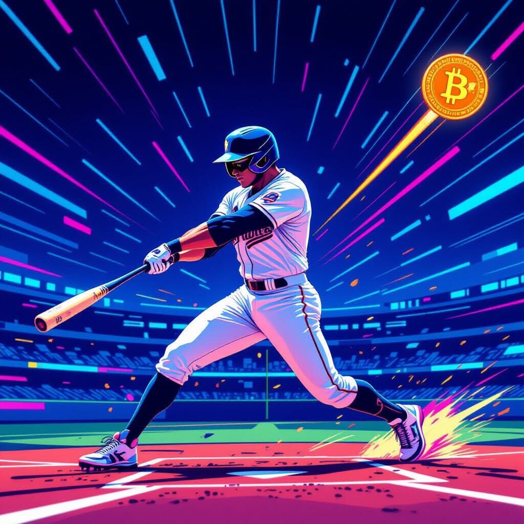 Crypto Baseball Player Hits Dodgecoin: Animated Sci-Fi Homer...