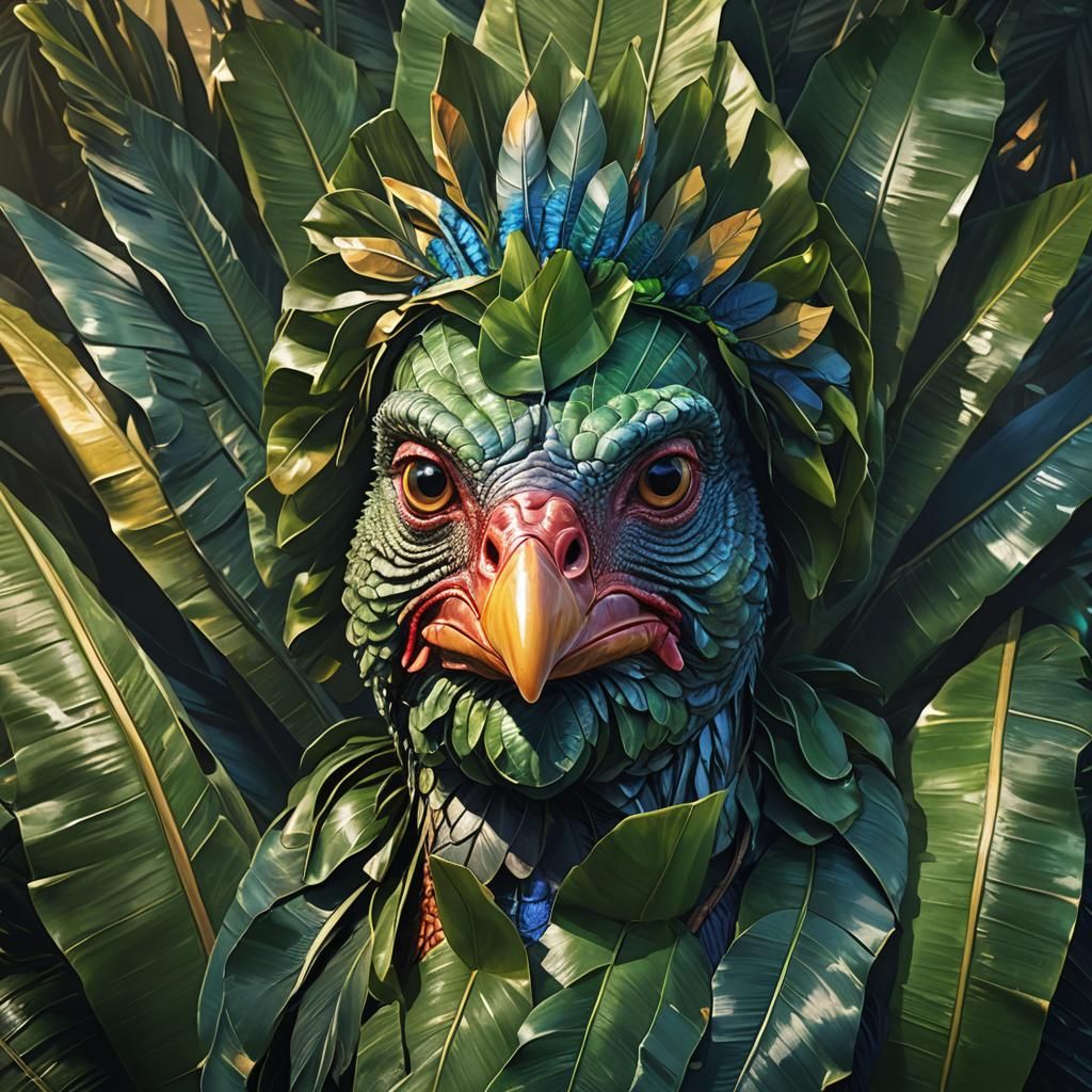 Christmas Turkey in Banana Leaves: Concept Art