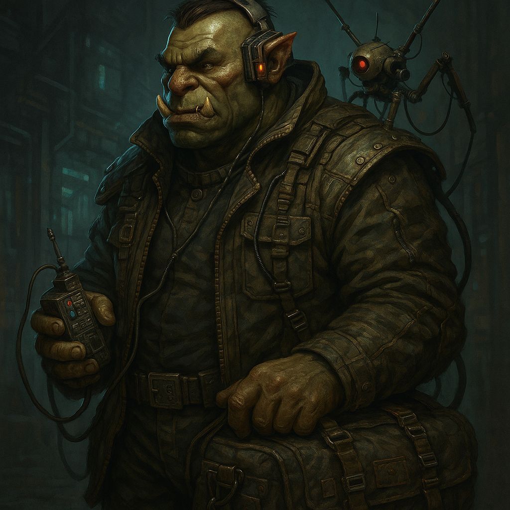 Cyberpunk Shadowrun Ork Rigger
