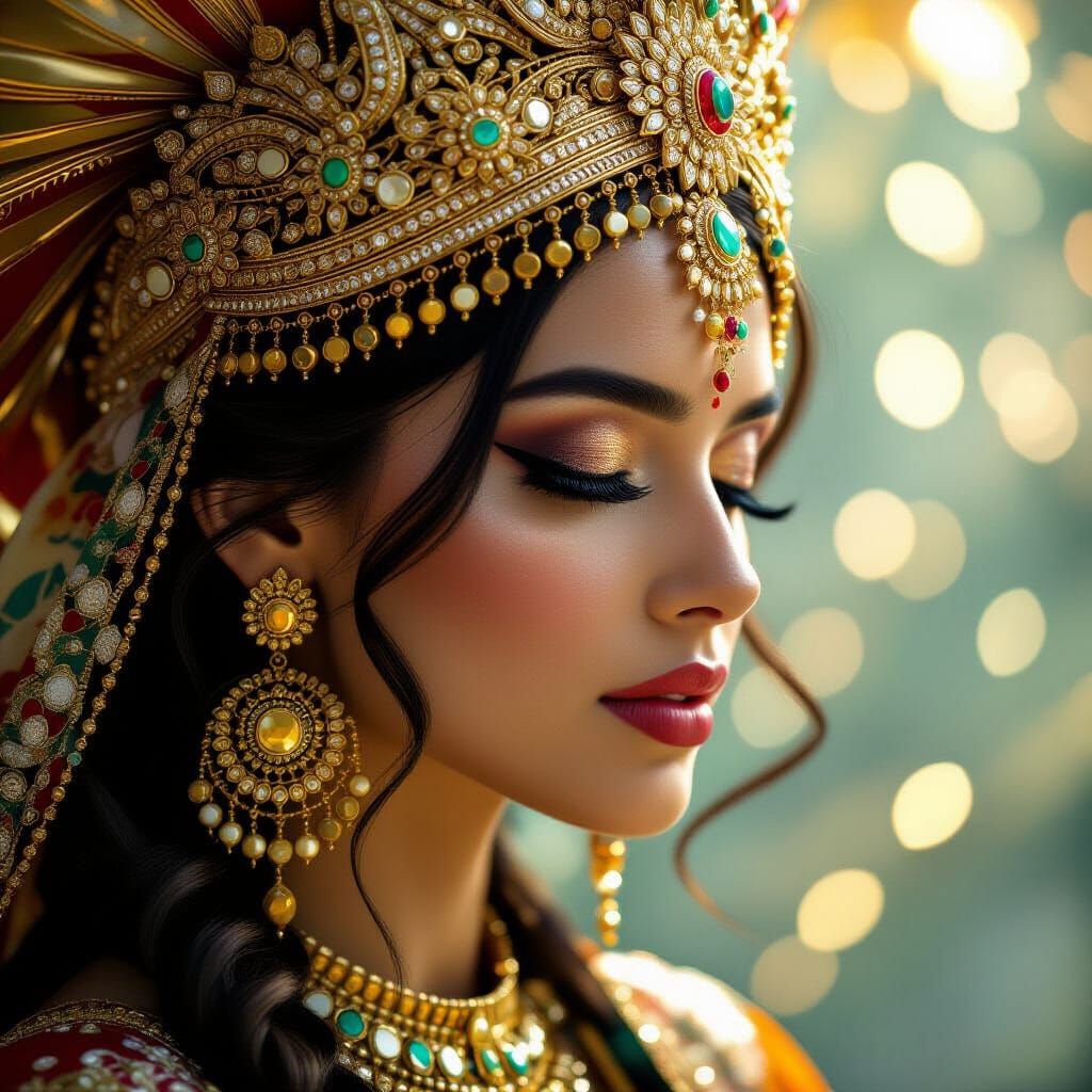 Golden Soul: Hyperrealistic HDR Cinematic Image