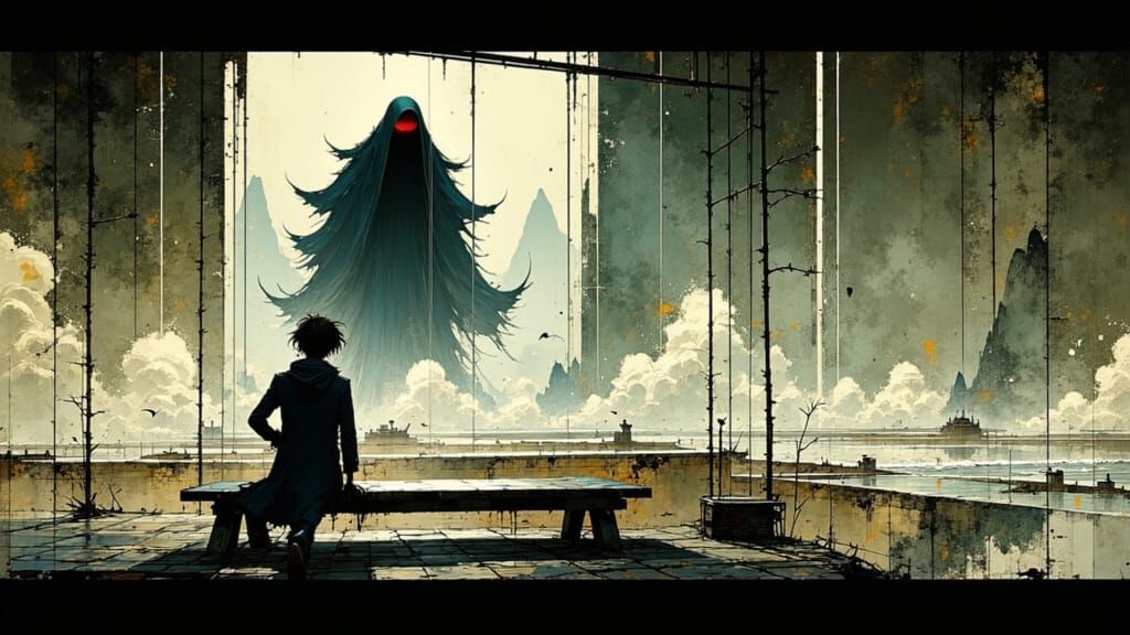 Ethereal Apparitions in a Cyberpunk Aesthetic