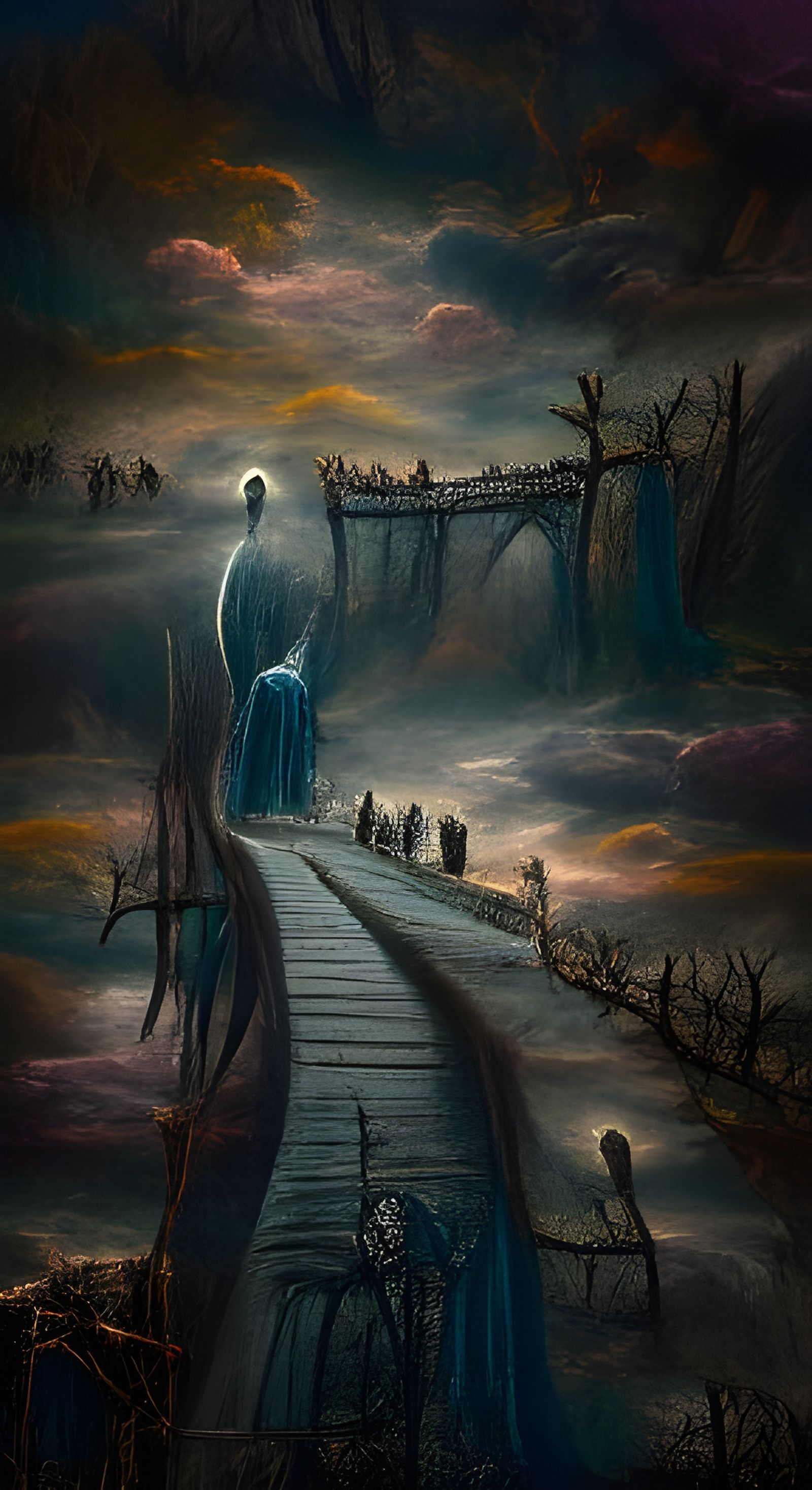 Path Through Purgatory: Dark Art Painting
