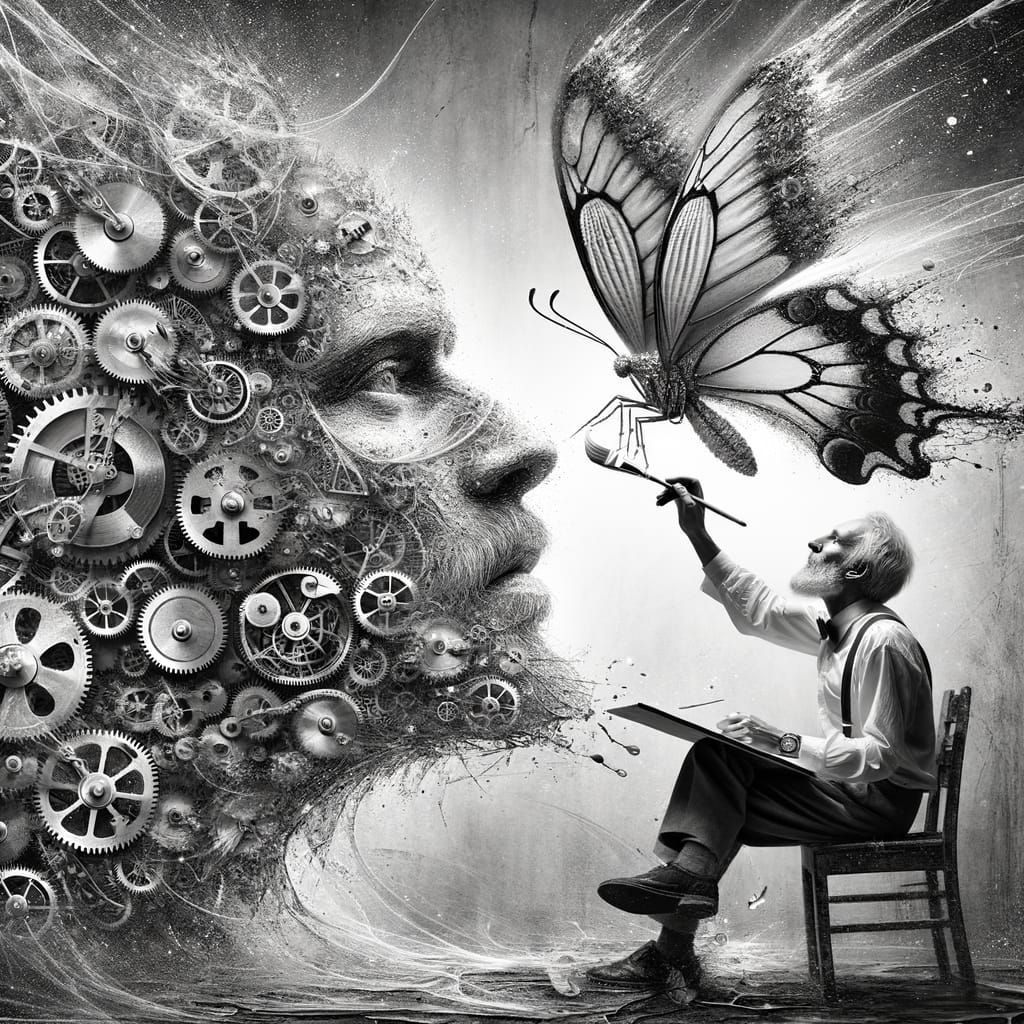 Artist Unleashes Silver Paint Magic, Transforming Faces into...