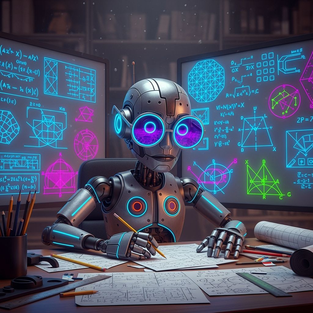 Creative Robot Solving Problems with Neon Colors