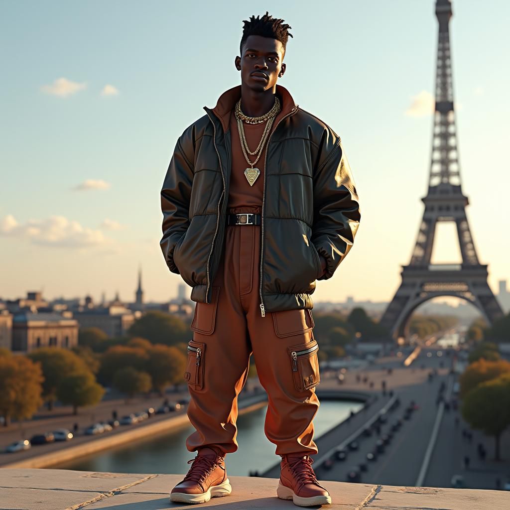 Streetwear Fashion in Paris: Digital Matte Painting