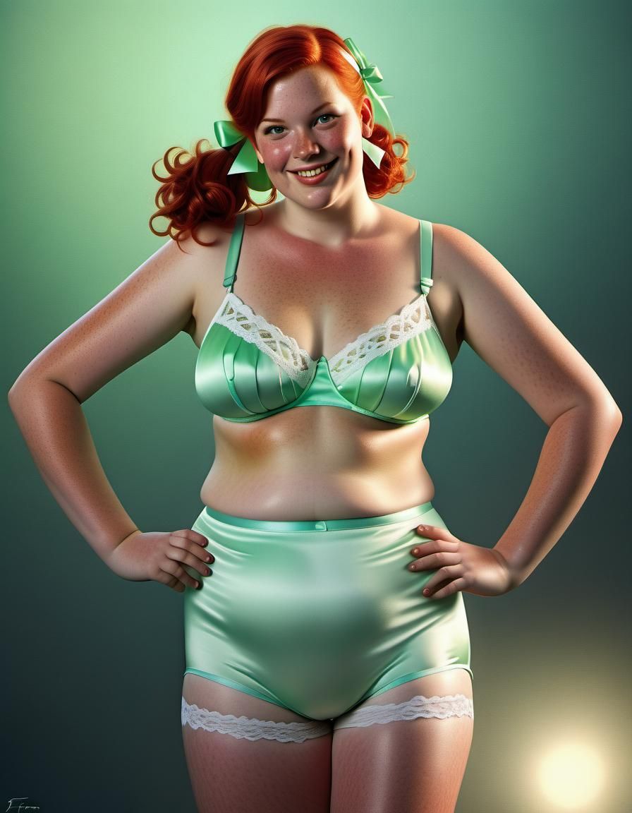 Chiaroscuro Portrait of Woman in Lingerie