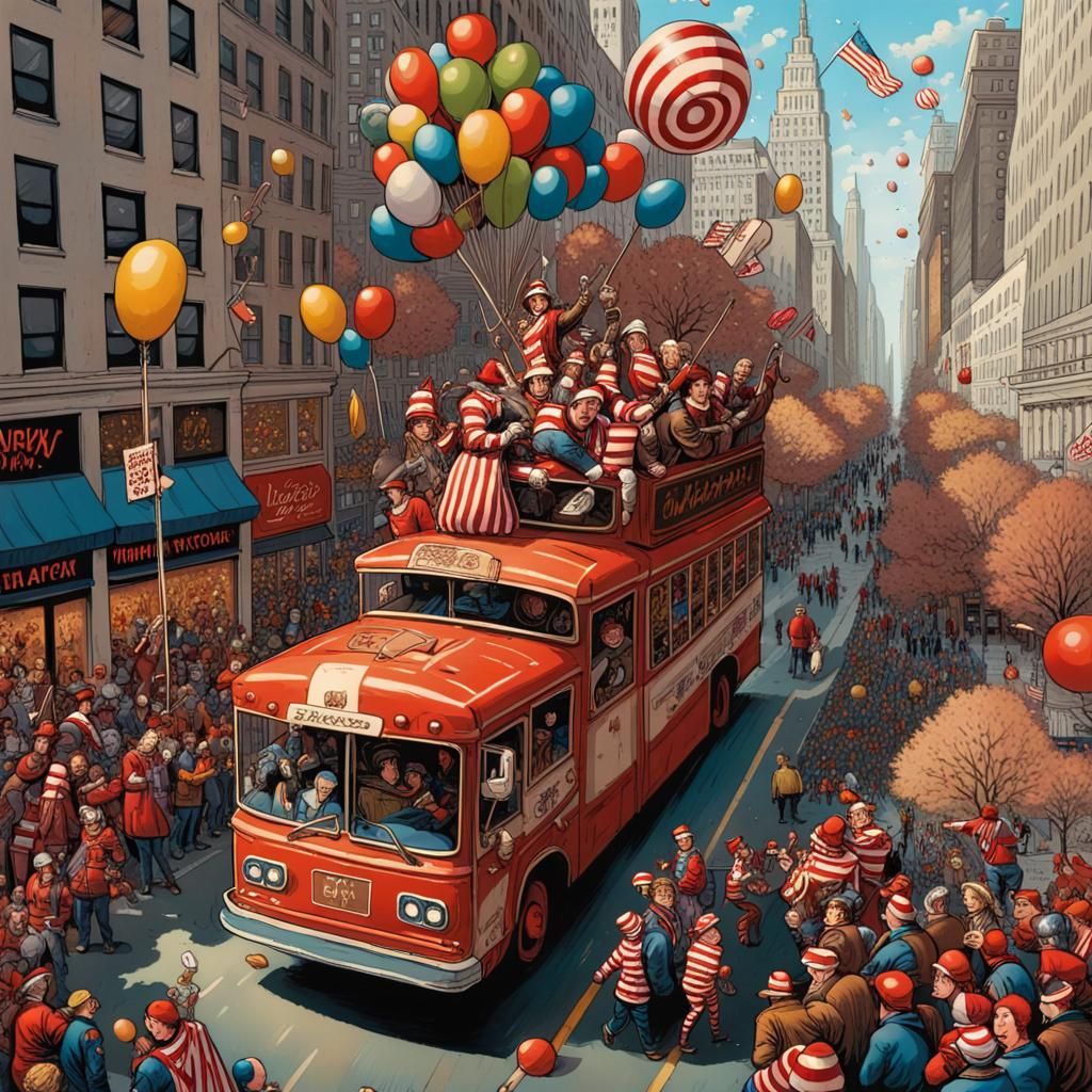 Where's Waldo at Macy's Parade: Comic Art