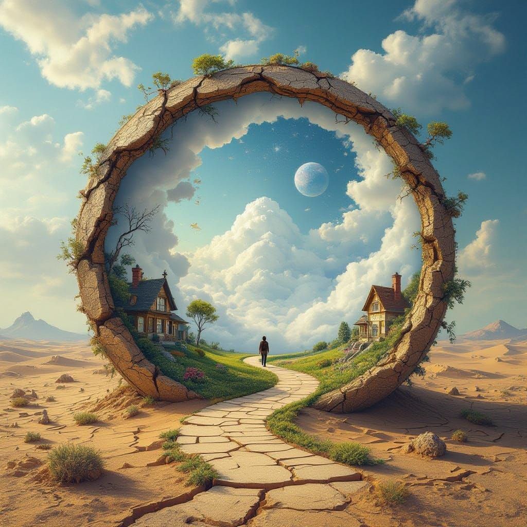 Surreal Dreamscapes within Ancient Stargate