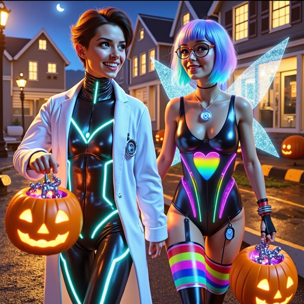 Photorealistic Robots Nova and Spark in Industrial Setting