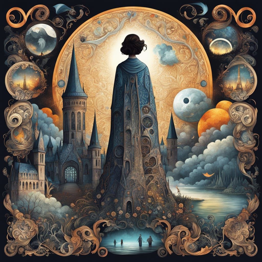 Surreal Dreamscape in Leonora Carrington Style