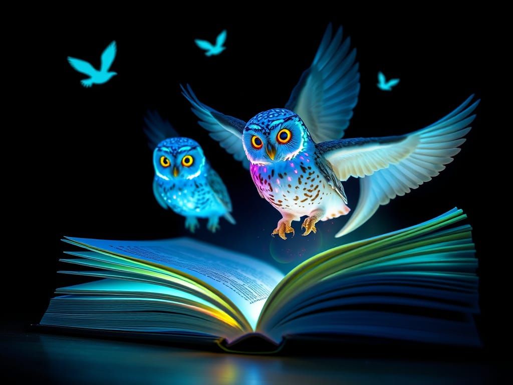 Whispers from a Glowing Tome