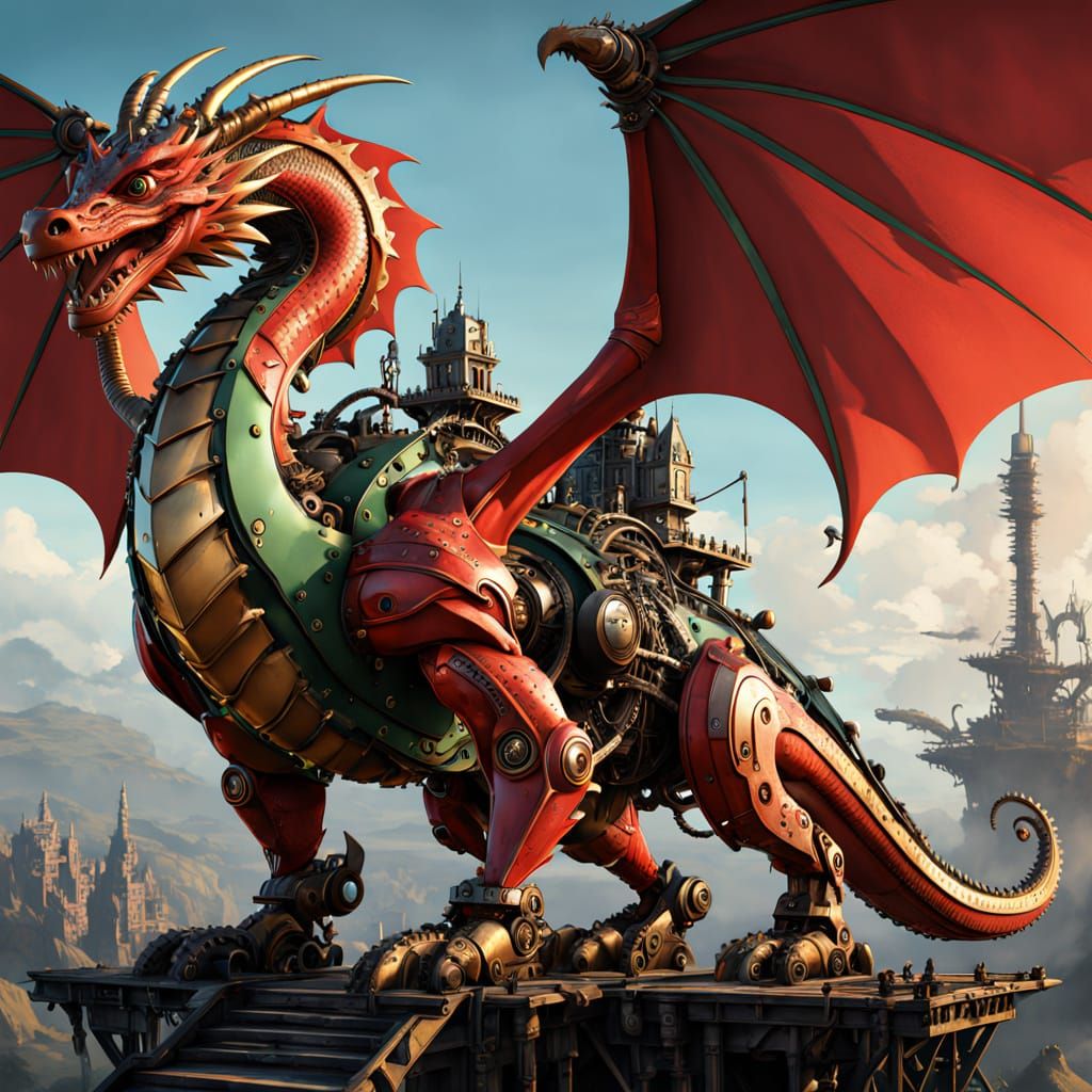 Steampunk dragon