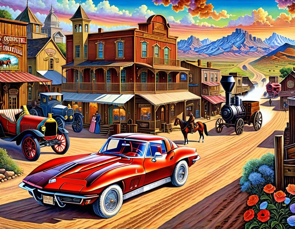 Wild West town in the late 1800's -- But where did this 1975...