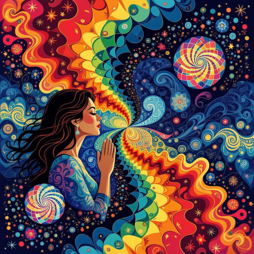 Abstract Fractal Art: Gay Woman's Spiritual Journey