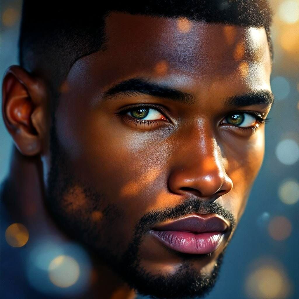 Striking Portrait of a Man in Oil Painting Style