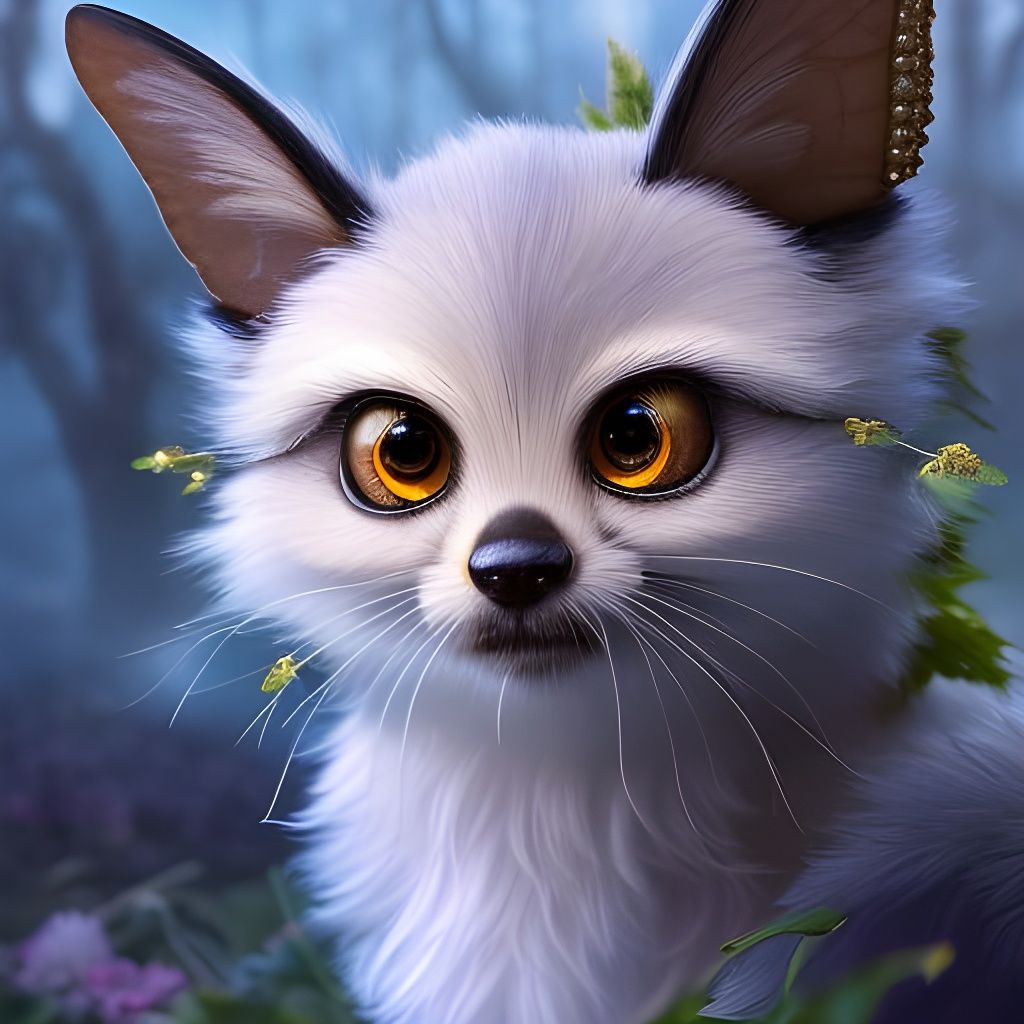 Filigree Gremlin Portrait in Overgrown Faerie Circle