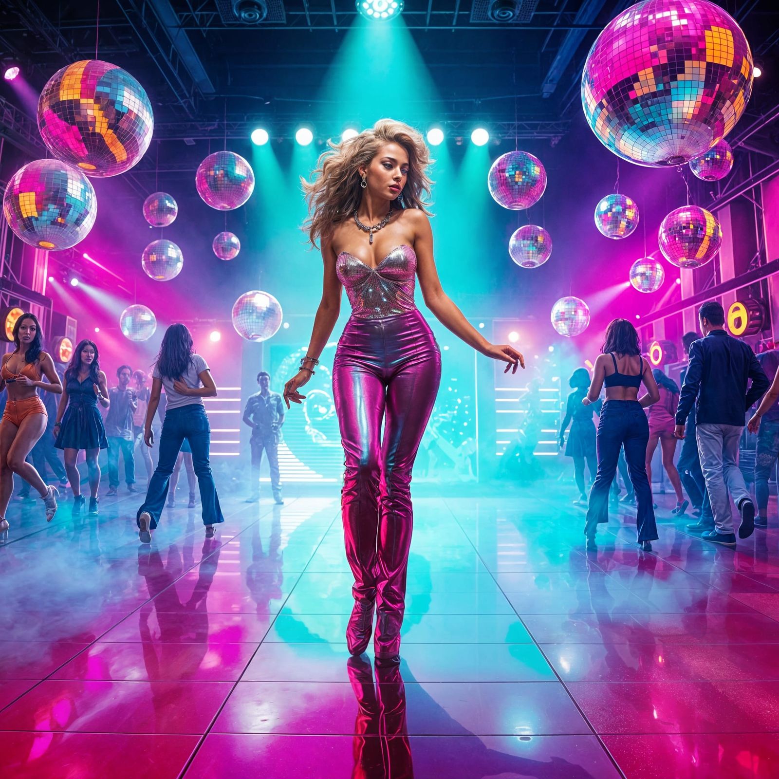 Disco Fever in Retro Style