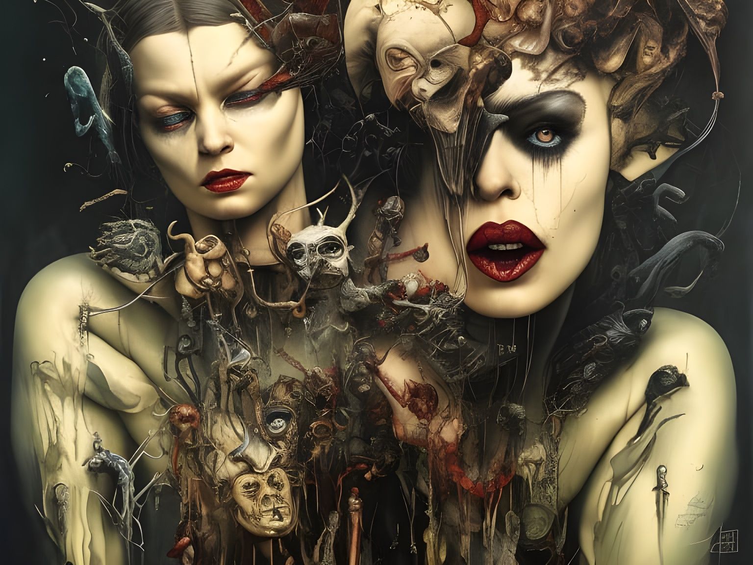 Regal Figure in Dark Fantasy Style