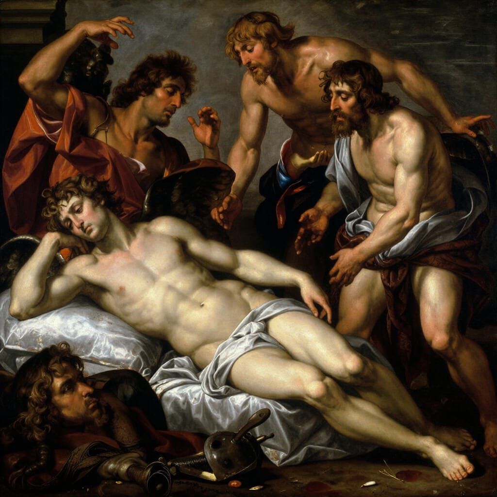 Mannerist Art: Men Rise from Dust, Cupid Misunderstood